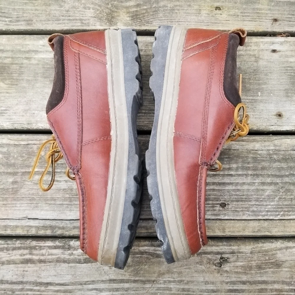Vintage 90s y2k Bass Moc Toe Moccasin Boat Shoes Waterproof‎ Ankle Boots 9.5